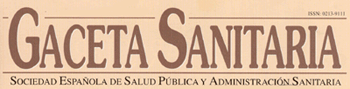 Logomarca do periódico: Gaceta Sanitaria